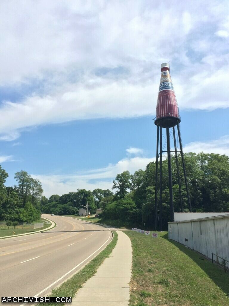 The Brooks Catsup Bottle water tower