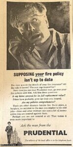 Supposing your fire policy isn't up to date - Ask the man from Prudential
