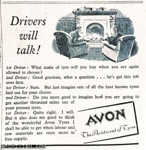 Avon - The Aristocrat of Tyres - Drivers Will Talk