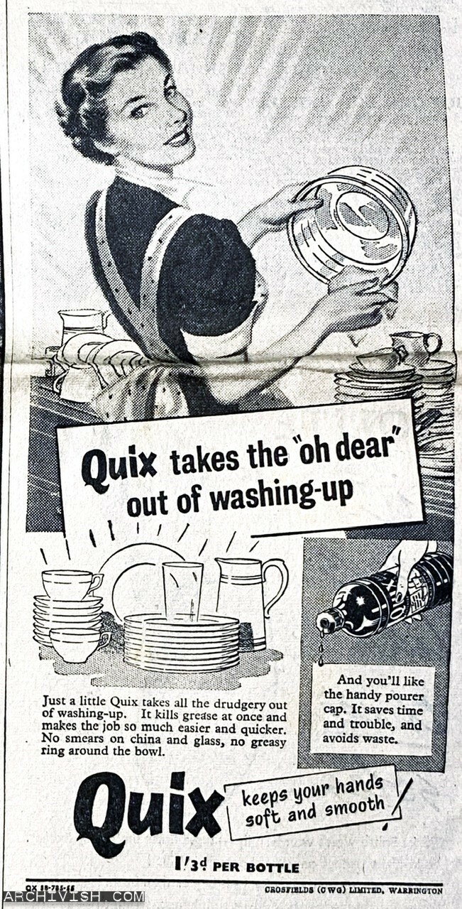 Crosfields Limited - Quix takes the "oh dear" out of washing-up