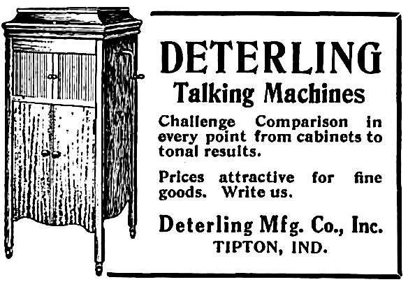 Deterling Talking Machines challenge comparison in every point from cabinets to tonal results - Deterling Mfg. Co. Inc