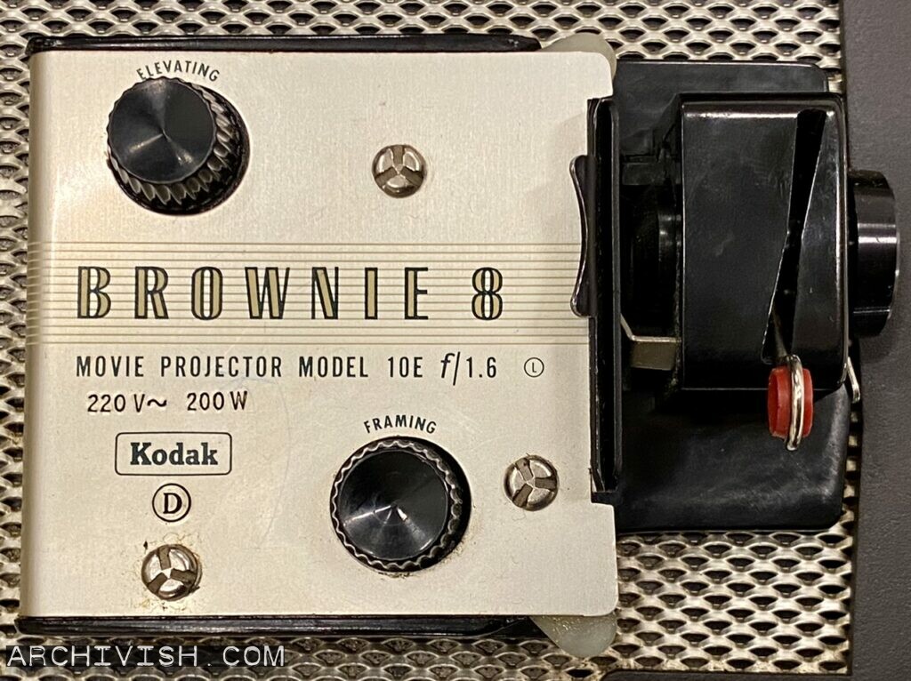 Kodak Brownie 8 Movie Projector Model 10E F/1.6