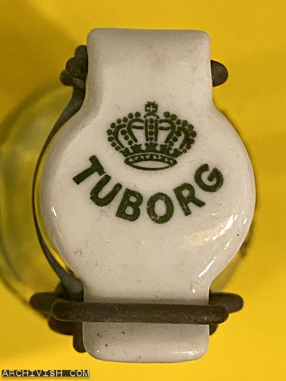 Tuborg sodabottle with porcelain cap