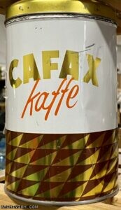 Coffee tin from the Danish coffee roastery Cafax kaffe
