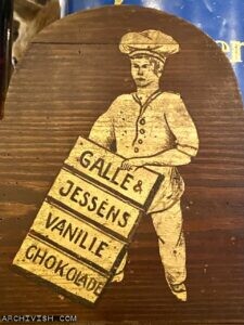 Galle & Jensen vanilla chocolate advertisement
