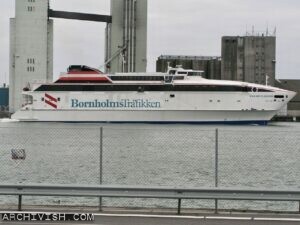 Bornholmstrafikkens High-speed ferry Villum Clausen was built by Austall in Australia