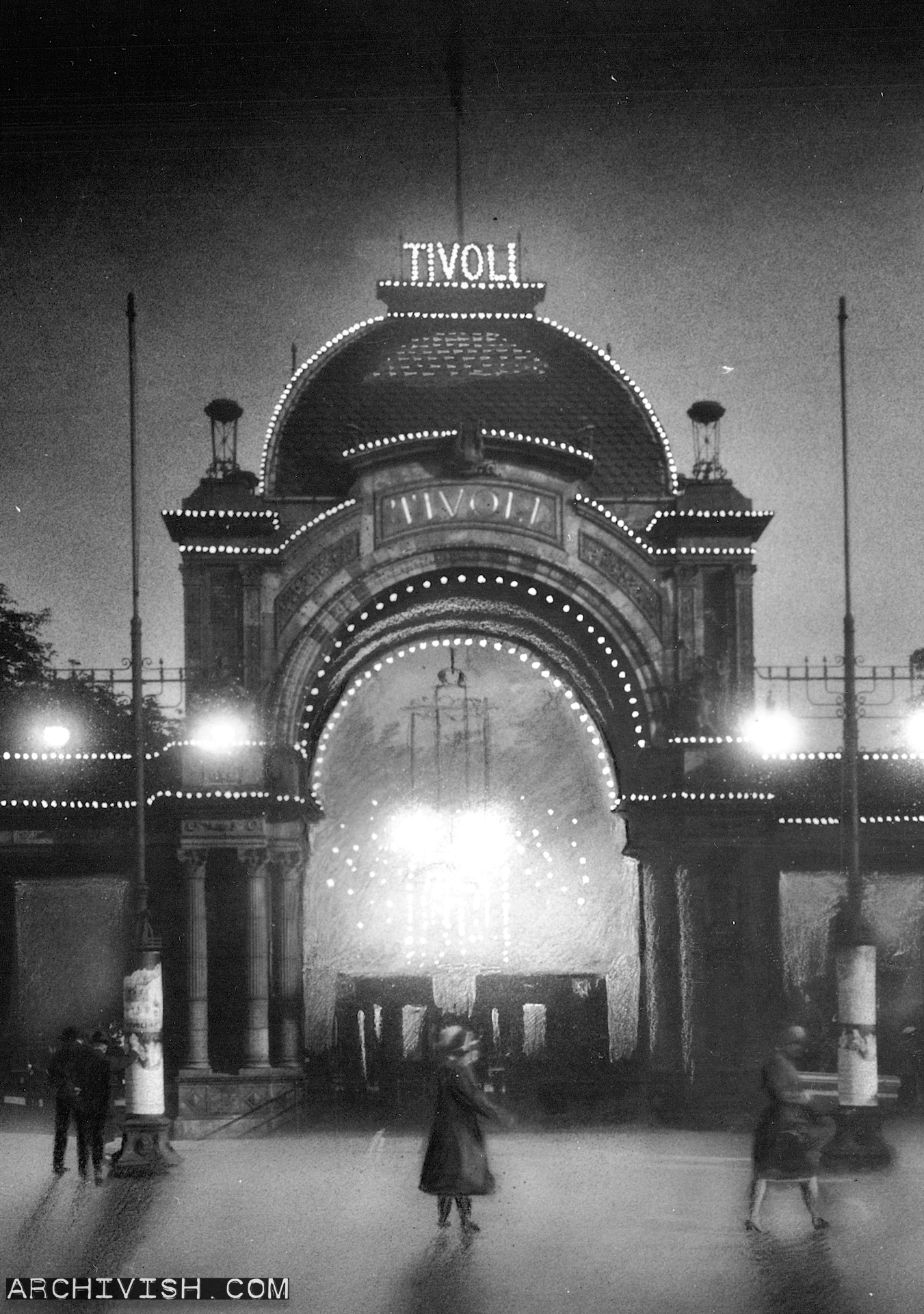 The entrance to the amusement park Tivoli in Copenhagen, Denmark
