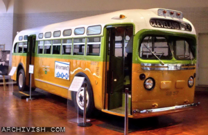 The famous bus, were Rosa Parks refused to surrender her seat, is now a museum piece